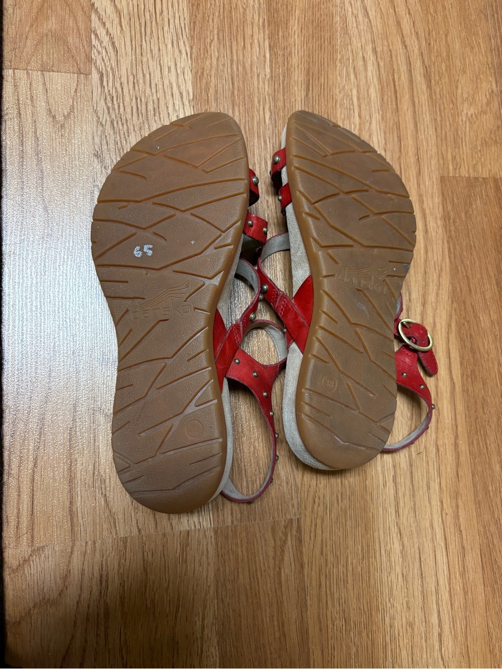 Dansko Brigitte Sandal in Color Tomato - Picture 7 of 7